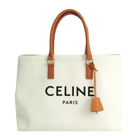 celine white canvas medium bag|celine original bags.